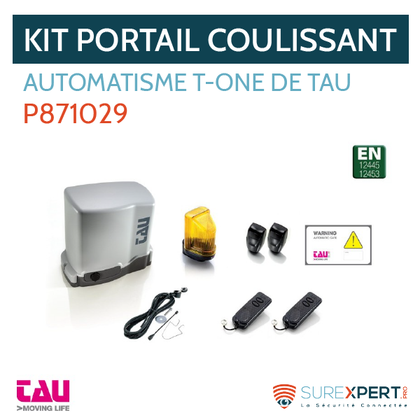 KIT OPÉRATEUR AVEC ACCESSOIRES POUR PORTAILS COULISSANTS JUSQU'À 600 KG