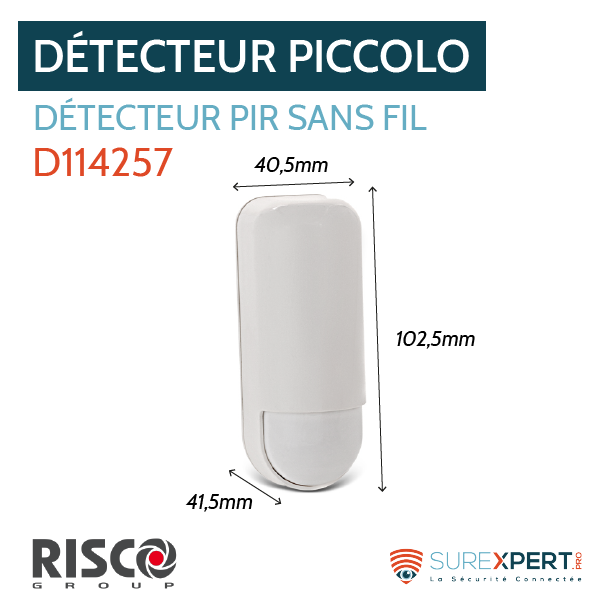détecteur piccolo infrarouge risco rwx96