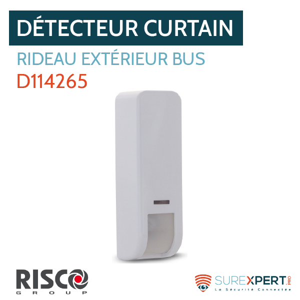 Détecteur rideau Curtain RK107DTB extérieur BUS Risco