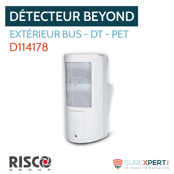 Détecteur BEYOND DT RK350DTRisco bus - double technologie et pet immune