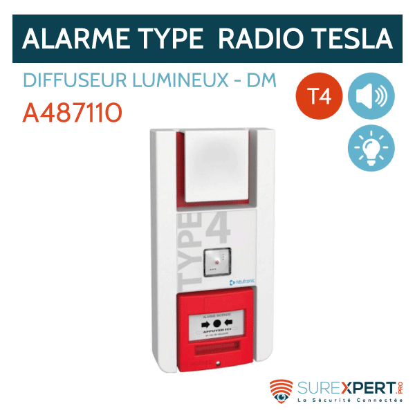 Alarme Type 4 radio Tesla