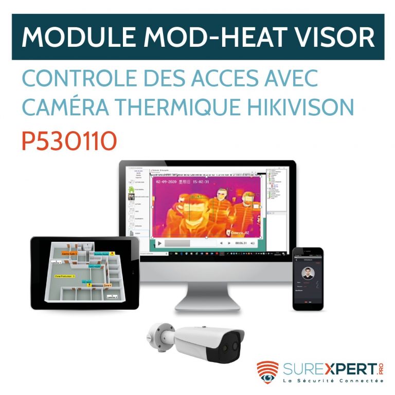 MOD-HEAT Visor de Vauban Systems allié à une caméra thermique HIKVISION