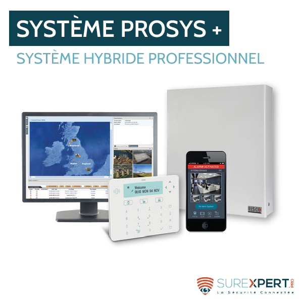 Prosys Plus de Risco, le système d'alarme hybride pour les pros