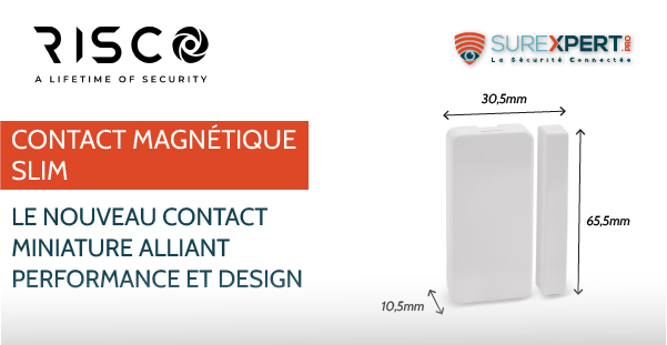 Détécteur de contact magnétique miniature RISCO RWX78