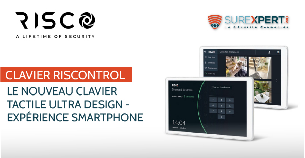 Découvrez le nouveau clavier tactile Riscontrol de RISCO