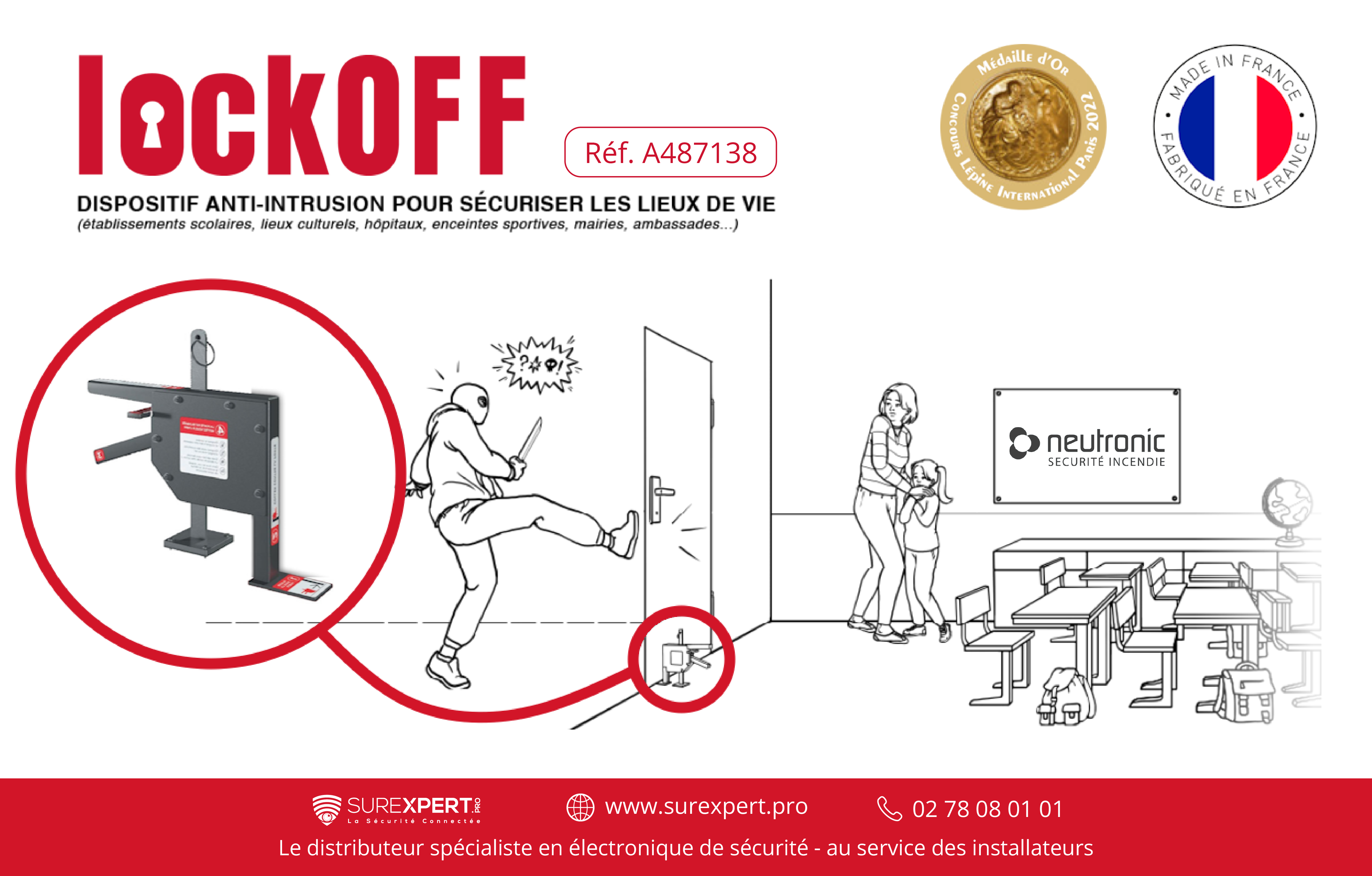 lockOFF neutronic blackeyes anti-intrusion plan vigipirate PPMS