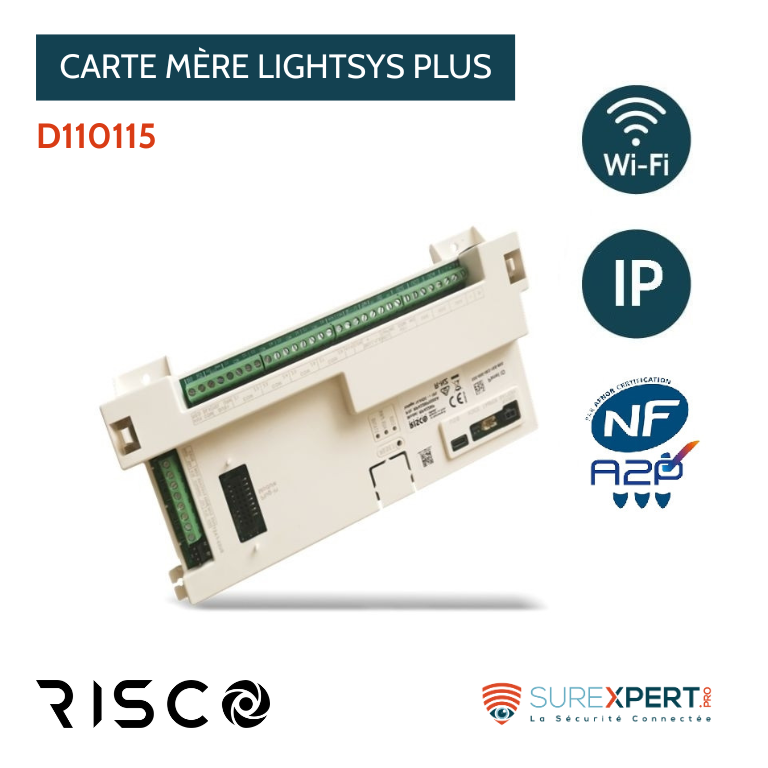 Carte mère centrale d'alarme Litghtsys+ de risco