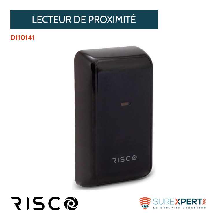 Lecteur de badge risco compatible Lightsys+