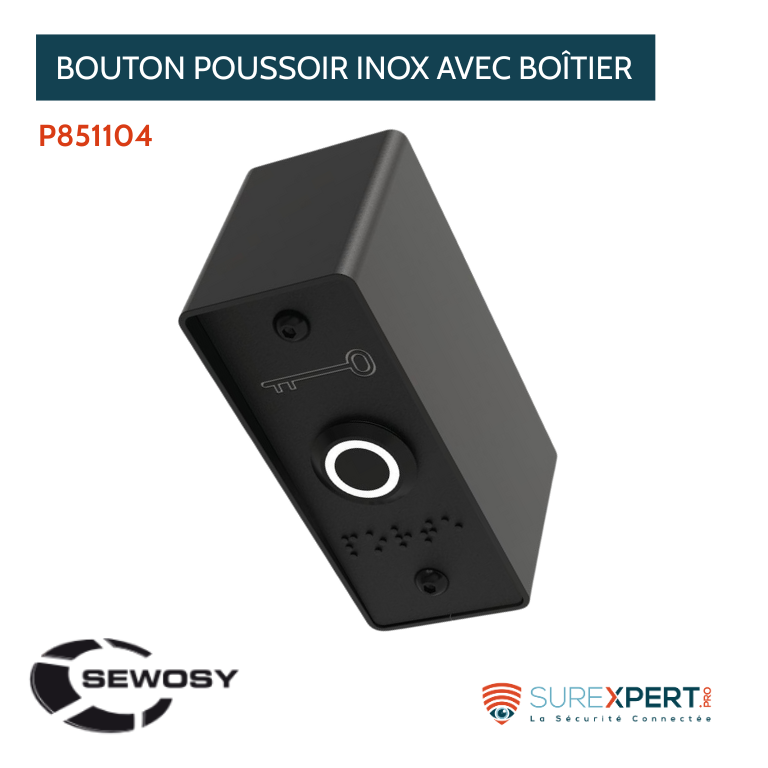 Bouton poussoir inox avec boîtier INTOM de Sewosy